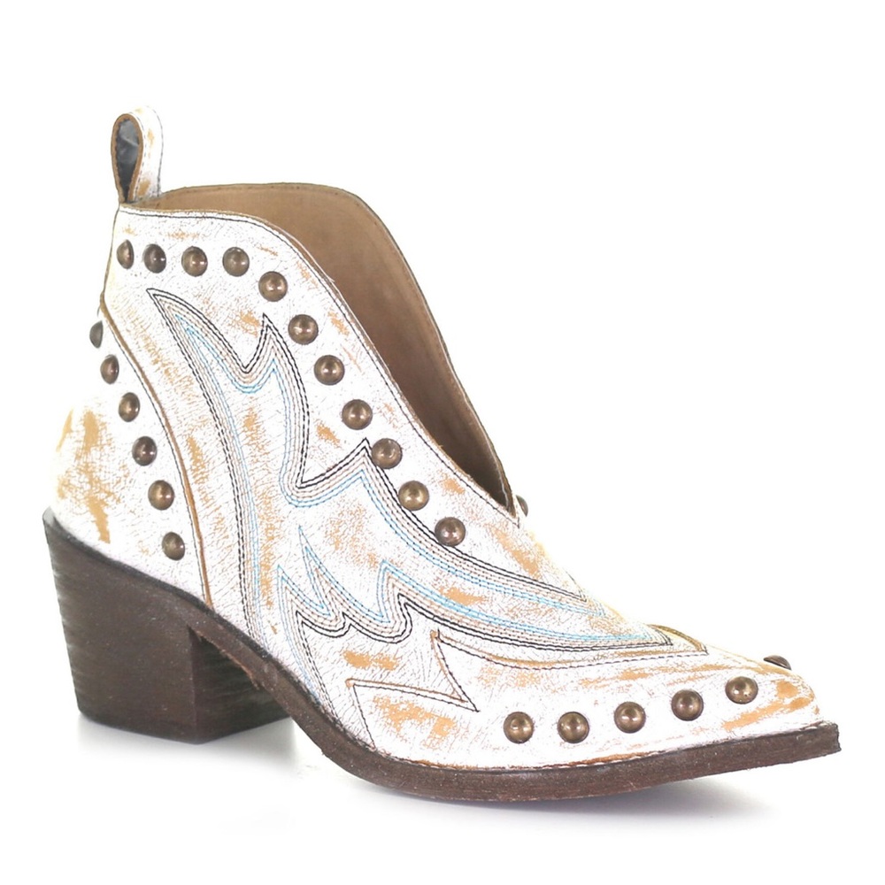 CORRAL WOMEN'S STUDDED BOOTIES - POINTED TOE